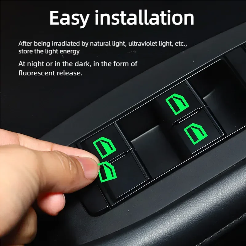 Autocollants lumineux fluorescents