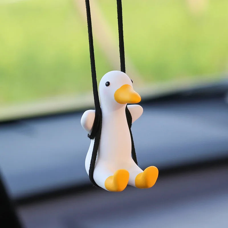 Déco canard en balançoire