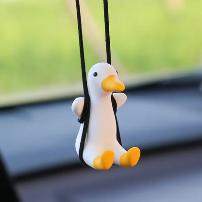 Déco canard en balançoire