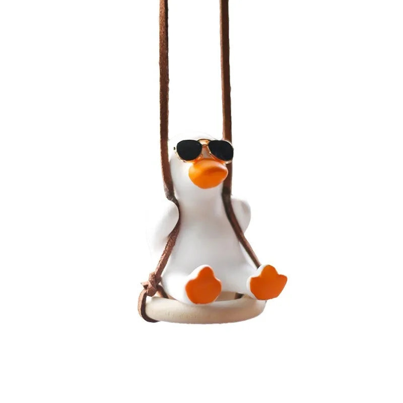 Déco canard en balançoire