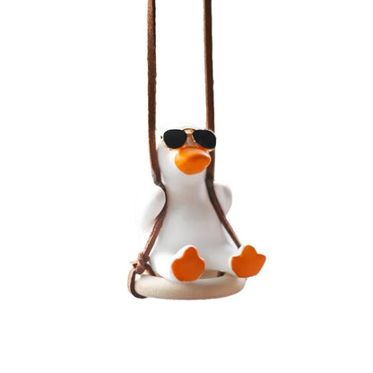 Déco canard en balançoire