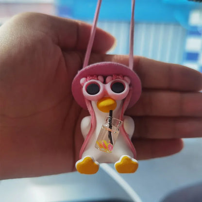 Déco canard en balançoire