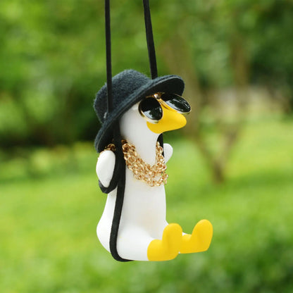 Déco canard en balançoire