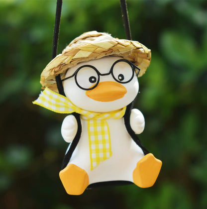 Déco canard en balançoire