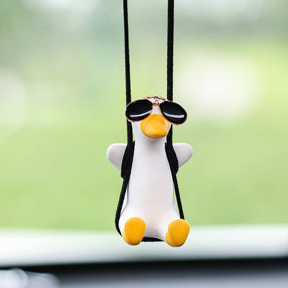 Déco canard en balançoire